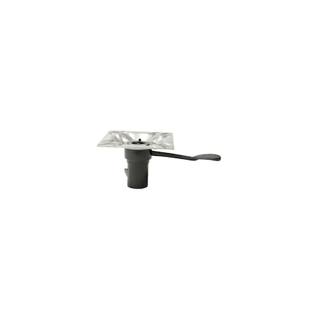 Attwood SwivlEze 238 Series Seat Mount, Right Handle, 3 Degree Angle, Stainless Steel 238142-7
